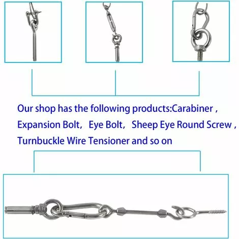 GALOZZOIT Anneau De Levage 304 Acier Inoxydable Filetage Mâle Boulon À Oeil M4X10 Boulon Vis Machines Épaule Levage De Poids Marin Boulons 10 PCS 3 GALOZZOIT Anneau De Levage 304 Acier Inoxydable Filetage Mâle Boulon À Oeil M4X10 Boulon Vis Machines Épaule Levage De Poids Marin Boulons 10 PCS – Image 3