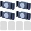 TRIOMPHE 4 Pcs Clips Cable Organisateur, Rotatif Rangement Organisateur Cable Bureau, Adhésif Support De Câble Clips De Câble Pour Grille-pain Mixeur Friteuse à Air (Bleu)T-Audace