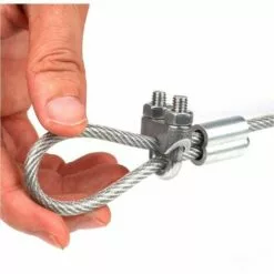 DENUOTOP Serre-câbles 5 Pièces M6 Pince À Câble En Acier Pinces En Forme De U Boulon En U Pince À Corde En Forme De U Pour Câble Corde À Linge En Acier Serre-Câble En Acier Pinces En Acier -Treuil, cric, palan et accessoires Soldes Boutique 60005545 4