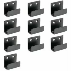 FR-LIFE Crochets En Acier Inoxydable Pour Le Montage Mural De Carreaux De Céramique, 10 Pièces Support Robuste Pour Accrocher Dans La Salle De Bain Et La Cuisine, BR-Vie (noir)