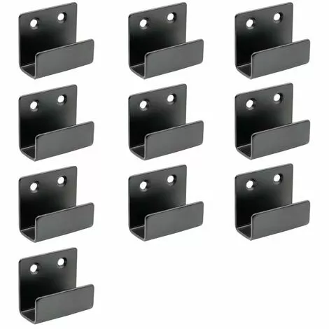 FR-LIFE Crochets En Acier Inoxydable Pour Le Montage Mural De Carreaux De Céramique, 10 Pièces Support Robuste Pour Accrocher Dans La Salle De Bain Et La Cuisine, BR-Vie (noir) 1 FR-LIFE Crochets En Acier Inoxydable Pour Le Montage Mural De Carreaux De Céramique, 10 Pièces Support Robuste Pour Accrocher Dans La Salle De Bain Et La Cuisine, BR-Vie (noir)