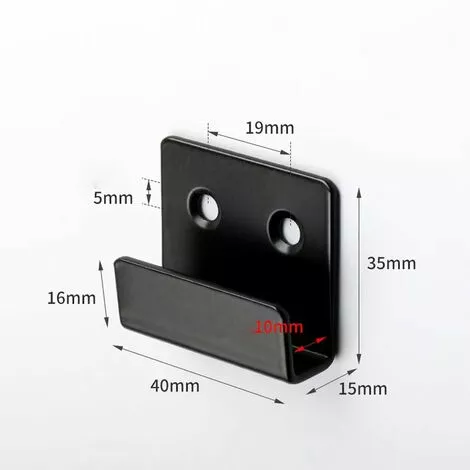 FR-LIFE Crochets En Acier Inoxydable Pour Le Montage Mural De Carreaux De Céramique, 10 Pièces Support Robuste Pour Accrocher Dans La Salle De Bain Et La Cuisine, BR-Vie (noir) 2 FR-LIFE Crochets En Acier Inoxydable Pour Le Montage Mural De Carreaux De Céramique, 10 Pièces Support Robuste Pour Accrocher Dans La Salle De Bain Et La Cuisine, BR-Vie (noir) – Image 2