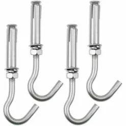 STARLIGHT SL.GT 4-Pack Boulons à Expansion M8 Crochets De Boulon D'ancrage 304 En Acier Inoxydable Boulons Crochet Ouvert Expansion Vis Boulons
