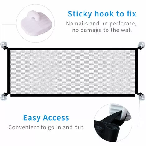 LIFCAUSAL 4 Crochets Pour Barrière De Sécurité Pour Chien 2 LIFCAUSAL 4 Crochets Pour Barrière De Sécurité Pour Chien – Image 2