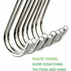 AOUGO Lot De 20 Crochets En Forme De S De 8,9 Cm En Acier Inoxydable Pour Cuisine, Atelier, Salle De Bain, Jardin. -Treuil, cric, palan et accessoires Soldes Boutique 60576657 3