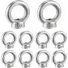 CHANCEY M6 Écrou à Anneau 10 Pcs 304 En Acier Inoxydable Filetage Écrou à Oeil De Levage Écrous à Œillet Pour Les Accessoires De Levage,SEMAket