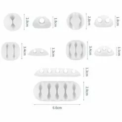 GROOFOO Cable De Bureau Fixe Multifonctionnel 10 PCS, Organisateur De Cables De Données, Clip De Cable De Charge, Clip De Boucle De Collecte-A -Treuil, cric, palan et accessoires Soldes Boutique 60743530 4
