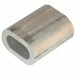 CYCLINGCOLORS Manchon à Sertir 12mm Aluminium Pour Câble Acier Armature Raccord Connecteur Réparation Serre