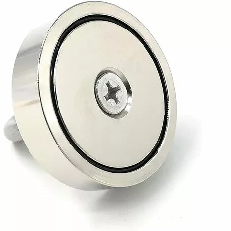 MEZHENG Aimant En Néodyme Super Puissant 120 Kg - Aimants Puissants - Idéal Pour La Pêche Magnétique - Ø 60 Mm Avec œillet En Néodyme 2 MEZHENG Aimant En Néodyme Super Puissant 120 Kg - Aimants Puissants - Idéal Pour La Pêche Magnétique - Ø 60 Mm Avec œillet En Néodyme – Image 2