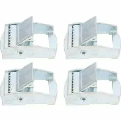 EAUDACè Boucle En Alliage De Zinc, 4 Pièces Boucle En Alliage De Zinc Pour Les Cargaisons D'arrimage Robustes Sangle Tendeur Fixe Boucle à Cliquet(25mm)