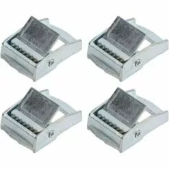 EAUDACè Boucle En Alliage De Zinc, 4 Pièces Boucle En Alliage De Zinc Pour Les Cargaisons D'arrimage Robustes Sangle Tendeur Fixe Boucle à Cliquet(25mm) -Treuil, cric, palan et accessoires Soldes Boutique 61354982 3