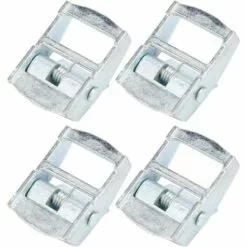 EAUDACè Boucle En Alliage De Zinc, 4 Pièces Boucle En Alliage De Zinc Pour Les Cargaisons D'arrimage Robustes Sangle Tendeur Fixe Boucle à Cliquet(25mm) -Treuil, cric, palan et accessoires Soldes Boutique 61354982 4