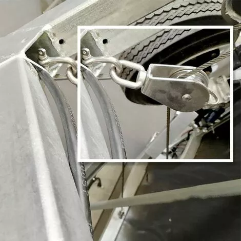 EINEMGELD 2 Pièces Seul Poulies Bloc Rouleau, M32 Poulie Simple En Acier Inoxydable, Poulie Pivotante Pour Corde à Linge, Etendoir, Tendeur, Poids Et Barre De Musculation, Crochet Cord 3 EINEMGELD 2 Pièces Seul Poulies Bloc Rouleau, M32 Poulie Simple En Acier Inoxydable, Poulie Pivotante Pour Corde à Linge, Etendoir, Tendeur, Poids Et Barre De Musculation, Crochet Cord – Image 3