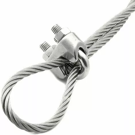 10 Pièces Serre-Câbles étrier M4 Pince En 304 Acier Inoxydable U-pinces En Pour Le Serrage De Câbles En Acier Pour L'industrie, Etc. GrooFoo 3 10 Pièces Serre-Câbles étrier M4 Pince En 304 Acier Inoxydable U-pinces En Pour Le Serrage De Câbles En Acier Pour L'industrie, Etc. GrooFoo – Image 3