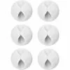 MEZHENG 6 Pack Câble Clips, Rangement-câbles Et Serre-câbles Pour TV Ordinateur PC Portable Maison Et Bureau, Blanc