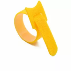 CATHERINE Ttache Cable, Noir Réglable Réutilisable Serre Cable Auto-agrippant 100 Pièces 150 X 12 Mm(jaune)