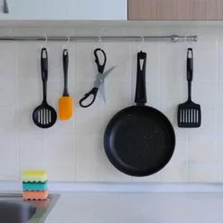 CHANCEY Lot De 10 Crochets En S En Acier Inoxydable Crochet En Forme De S Crochets En Métal Crochets Pour Cuisine Salle De Bain Chambre à Coucher, (Noir) (Black),SEMAket -Treuil, cric, palan et accessoires Soldes Boutique 63808324 3