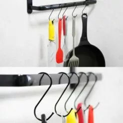 CHANCEY Lot De 10 Crochets En S En Acier Inoxydable Crochet En Forme De S Crochets En Métal Crochets Pour Cuisine Salle De Bain Chambre à Coucher, (Noir) (Black),SEMAket -Treuil, cric, palan et accessoires Soldes Boutique 63808324 4