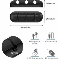 LYCXAMES Support De Cable Serre-cables Gestion Des Cables, Paquet De 3 Pinces Pour Cables Gestion Des Cables Organisateur De Cables Gestion De Cables Polyvalente-D -Treuil, cric, palan et accessoires Soldes Boutique 63814158 3