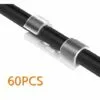 LYCXAMES 60 Pièces De Serre-cables, Support De Cable Avec Base Adhésive, Jeu De Serre-cables Pour Bureau, Cordon D'alimentation, Transparent