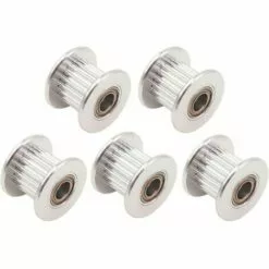 SINCèREETALI 2 GT GT2 Courroie Poulie De Renvoi En Aluminium 20 Dents Dent 3 Mm Alésage 5 Mm Pour Imprimante 3d Courroie De Distribution 6 Mm 10 Mm De Largeur (lot De 5 Pièces) (10 Mm - 20T - Alésage 5 Mm, Avec Dent
