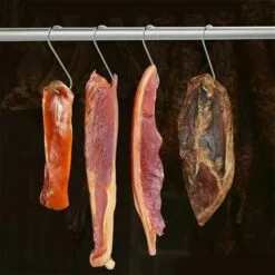 FOZIY 10pcs Crochet Boucher Forme S 12cm,Crochet Fumoir Acier Inoxydable Pour Poisson Viande, Pour Suspendre La Viande,Boeuf,Canard Rôti,Bacon,Saucisse,Poisson,BBQ,Boucher (12mm,3 Mm)，Fonepro -Treuil, cric, palan et accessoires Soldes Boutique 63841872 3