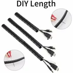 BENOBBY KIDS Cache Cable, 2m Gaine Souple Electrique Cable Management Pour Ranger Ou Cacher Les TV PC Câbles, Gestion Des Câbles Pour Maison Et Bureau, 2m - ∅22mm, Noir 7 BENOBBY KIDS Cache Cable, 2m Gaine Souple Electrique Cable Management Pour Ranger Ou Cacher Les TV PC Câbles, Gestion Des Câbles Pour Maison Et Bureau, 2m - ∅22mm, Noir -Treuil, cric, palan et accessoires Soldes Boutique 63938956 3