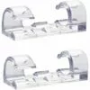 AOUGO Lot De 60 Clips De Câble Transparents, Support De Câble Auto-adhésif Solide, Pinces D'organisateur De Gestion De Cordon En Plastique Durables Pour La Maison Et Le Bureau (transparent)