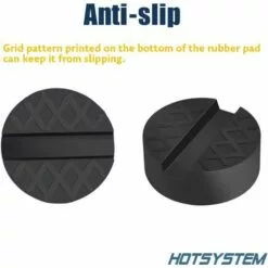 AOUGO Coussinet De Cric Universel, Bloc De Support De Protection De Soudure De Pincement De Rail De Cadre Antidérapant En Caoutchouc Fendu Pour Cric De Voiture (lot De 2) -Treuil, cric, palan et accessoires Soldes Boutique 63967240 3