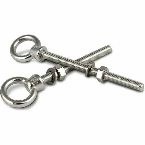 GALOZZOIT Boulon à œil Avec Filetage Métrique En Acier Inoxydable A4 V4A Acier Inoxydable M10x100(2pcs) 1 GALOZZOIT Boulon à œil Avec Filetage Métrique En Acier Inoxydable A4 V4A Acier Inoxydable M10x100(2pcs)