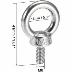 GALOZZOIT M6 * 11 Boulon à œil En Acier Inoxydable 10 Pièces, JatilEr 304 Boulon à œil En Acier Inoxydable Boulon à œil En Acier Inoxydable Boulon à œil Matériel Boulon à œil Rond Pour Le Rôle De Fixation Et De Suspension 7 GALOZZOIT M6 * 11 Boulon à œil En Acier Inoxydable 10 Pièces, JatilEr 304 Boulon à œil En Acier Inoxydable Boulon à œil En Acier Inoxydable Boulon à œil Matériel Boulon à œil Rond Pour Le Rôle De Fixation Et De Suspension -Treuil, cric, palan et accessoires Soldes Boutique 64079231 3