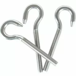 GALOZZOIT M10 304 Vis à Anneau En Acier Inoxydable Avec Vis à Tête Ronde Crochet à Vis à Tête Ronde 5pcs