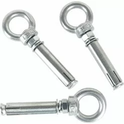 LYCXAMES Boulons à Expansion M6 X 50mm Manchon En Acier Boulon à œil 304 Inoxydable Expansion Du Béton Ancrage Vis à Oeil Chevilles Boulons 5-Pack