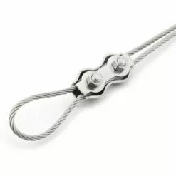 LYCXAMES 6 Pièces M4 Wire Rope Clips Duplex Rope Clamp 2-Post Wire Rope Clip Pour Cordes à Linge Patio Fixe Hanging Sun Sails -Treuil, cric, palan et accessoires Soldes Boutique 64083503 5