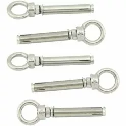 GALOZZOIT Paquet De 5 Vis à Boulon à œil à Expansion Avec Anneau De Levage En Acier Inoxydable M10x70mm