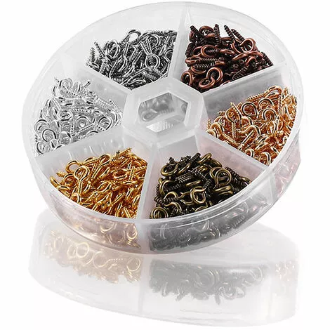 GALOZZOIT 600pcs Petite Vis à Oeil, Mini Vis à Oeil En Métal, Vis à Oeil à Travers Le Crochet Crochet à Oeil Vis à Oeil Autotaraudeuse Pour Projets De Bricolage à Domicile Fabrication De Bijoux Bricolage Arts Et Artisanat 4 X 8 Mm 2 GALOZZOIT 600pcs Petite Vis à Oeil, Mini Vis à Oeil En Métal, Vis à Oeil à Travers Le Crochet Crochet à Oeil Vis à Oeil Autotaraudeuse Pour Projets De Bricolage à Domicile Fabrication De Bijoux Bricolage Arts Et Artisanat 4 X 8 Mm – Image 2