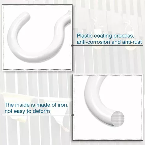 GALOZZOIT Lot De 50 Crochets à Vis Multi-usages 1-1/4" Avec œillets Anti-rouille, Haute Résistance à La Traction, Crochet Pour Suspendre Ornements, Clés, Lumières De Jardin, Etc 5 GALOZZOIT Lot De 50 Crochets à Vis Multi-usages 1-1/4" Avec œillets Anti-rouille, Haute Résistance à La Traction, Crochet Pour Suspendre Ornements, Clés, Lumières De Jardin, Etc – Image 5