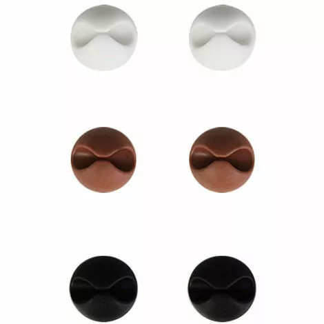 NAXUNNN Lot De 6 Clips Câble Durable, Range-câbles Et Serre-câbles, Self-adhésif, Organiseur Et Rangement De Bureau 1 NAXUNNN Lot De 6 Clips Câble Durable, Range-câbles Et Serre-câbles, Self-adhésif, Organiseur Et Rangement De Bureau
