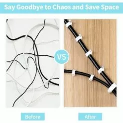 NAXUNNN Lot De 300 Clips Muraux En Acier Pour Câbles - Différentes Spécifications - Solides - Durables - Blancs - Rondes - 400 De 6 Mm - Gestion Des Câbles 8 NAXUNNN Lot De 300 Clips Muraux En Acier Pour Câbles - Différentes Spécifications - Solides - Durables - Blancs - Rondes - 400 De 6 Mm - Gestion Des Câbles -Treuil, cric, palan et accessoires Soldes Boutique 64122331 4