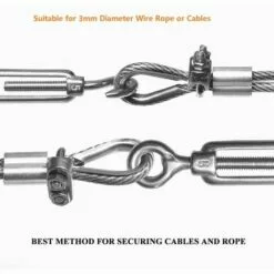 CARILLONSàVENT Attaches Pour Câbles Métalliques M3, Serre-câbles étrie, U Boulon Clip De Câble En Acier Inoxydable De 3mm De Diamètre, Lot De 12 Carivent 9 CARILLONSàVENT Attaches Pour Câbles Métalliques M3, Serre-câbles étrie, U Boulon Clip De Câble En Acier Inoxydable De 3mm De Diamètre, Lot De 12 Carivent -Treuil, cric, palan et accessoires Soldes Boutique 64140977 5