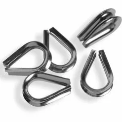 MEZHENG Cosses Pour Câbles Métalliques 2mm En Acier Inoxydable [20 Pièces] A4 AISI316 Inox | HEAVYTOOL -Treuil, cric, palan et accessoires Soldes Boutique 64159013 4