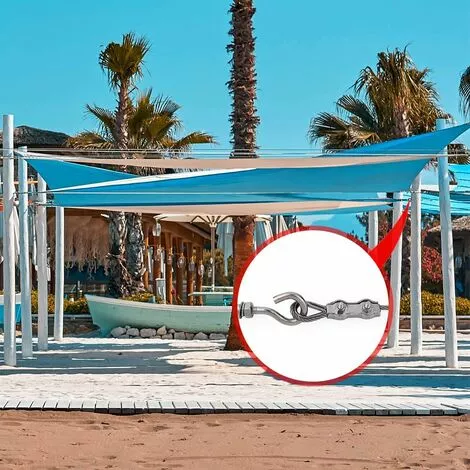 SLI-RES Serre-Câbles Duplex, 10 Pièces 304 Pinces De Câble En Acier Inoxydable M3, Double Bornes Pour Câble En Métal, Câble De Poignées Pour Des Lignes à Linge Fixes Intérieures Et Extérieures 3.4*1.5cm Argent,Lilaris 2 SLI-RES Serre-Câbles Duplex, 10 Pièces 304 Pinces De Câble En Acier Inoxydable M3, Double Bornes Pour Câble En Métal, Câble De Poignées Pour Des Lignes à Linge Fixes Intérieures Et Extérieures 3.4*1.5cm Argent,Lilaris – Image 2