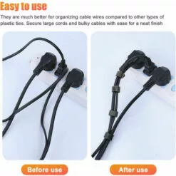 SLI-RES Attache Cable, Sangles Sangles Câble, Réutilisables Serre Cable, Organisateur Rangement Cable, Pour Attacher Les Câbles, Gaines, Fils PC, Fils Électriques Etc 12*145mm (Noir) 100 Pcs,Lilaris 8 SLI-RES Attache Cable, Sangles Sangles Câble, Réutilisables Serre Cable, Organisateur Rangement Cable, Pour Attacher Les Câbles, Gaines, Fils PC, Fils Électriques Etc 12*145mm (Noir) 100 Pcs,Lilaris -Treuil, cric, palan et accessoires Soldes Boutique 64177141 4