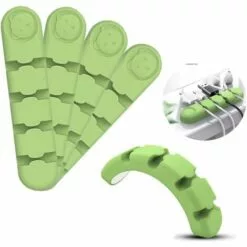 PESCE 4 Pièces Support De Câble, Pinces De Câble Gestion De Câbles Polyvalente Ensemble D'organisateur De Câbles Pour Bureau Pour Fils De Chargeur/Ordinateur/Souris/Écouteur/Téléphone