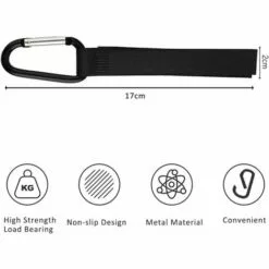 CESIèCLEFOU Crochets Poussettes,Clip Poussette,Accessoire Poussette,Accroche Poussette Sacs,Crochets De Poussette Universel,Pour Accrochez Vos Achats, Sacs Et Cabas Sur Un Landau (4pcs) Lefou -Treuil, cric, palan et accessoires Soldes Boutique 64562423 2