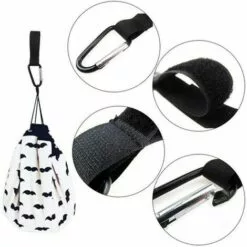 CESIèCLEFOU Crochets Poussettes,Clip Poussette,Accessoire Poussette,Accroche Poussette Sacs,Crochets De Poussette Universel,Pour Accrochez Vos Achats, Sacs Et Cabas Sur Un Landau (4pcs) Lefou -Treuil, cric, palan et accessoires Soldes Boutique 64562423 3