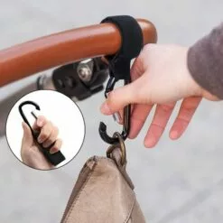 CESIèCLEFOU Crochets Poussettes,Clip Poussette,Accessoire Poussette,Accroche Poussette Sacs,Crochets De Poussette Universel,Pour Accrochez Vos Achats, Sacs Et Cabas Sur Un Landau (4pcs) Lefou -Treuil, cric, palan et accessoires Soldes Boutique 64562423 5