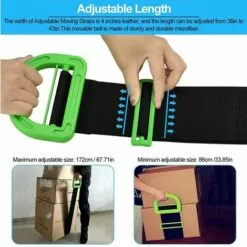 GrooFoo Sangles De Transport Ajustable, Sangle De Levage, Transport Belt Heavy Duty Carrying Belt Furniture Transport Belt, Pour Les Meubles, Boîtes, Matelas, Construction GrooFoo -Treuil, cric, palan et accessoires Soldes Boutique 65273437 3