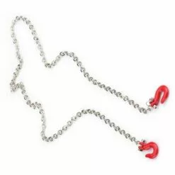 YD Accessoires De Crochets De Remorquage De Remorque RC En Métal Avec Chane Pour Voiture D'escalade Sur Chenilles SCX10 D90 1:10 RC