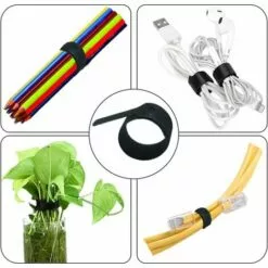 SINCèREETALI 80PCS Attache Cable Réutilisable Serre Cable En Nylon, Reglable Sangles Câbles à Crochet Et Boucle Pour Cordes Et Gestion Des Câbles Attaches De Câble(couleurs Assorties) -Treuil, cric, palan et accessoires Soldes Boutique 65310153 5